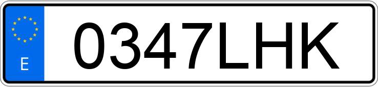 Numer rejestracyjny 0347LHK posiada FORD FOCUS