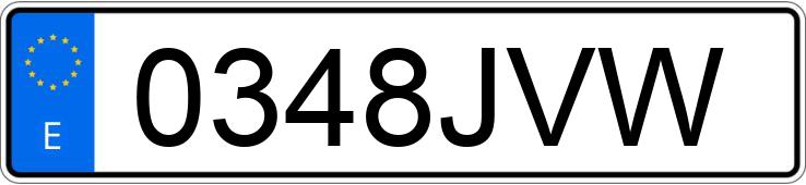 Numer rejestracyjny 0348JVW posiada RENAULT MEGANE