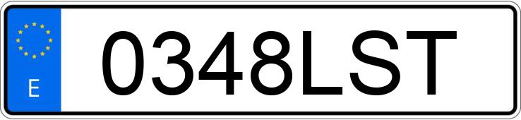 Numer rejestracyjny 0348LST posiada AUDI TT