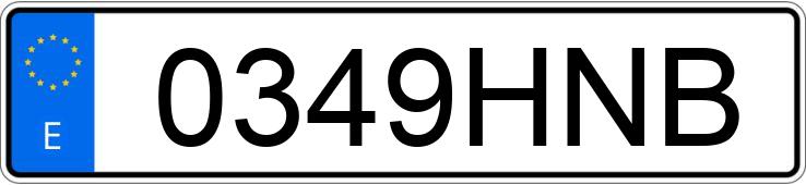 Numer rejestracyjny 0349HNB posiada SKODA OCTAVIA