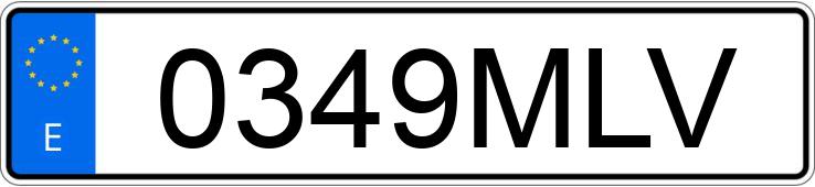 Numer rejestracyjny 0349MLV posiada SKODA KAMIQ