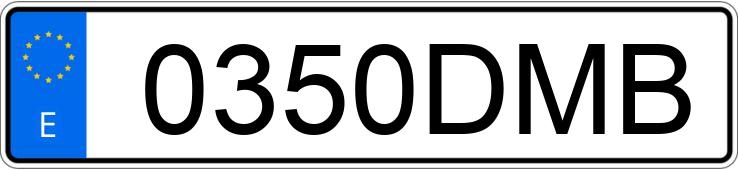 Numer rejestracyjny 0350DMB posiada FORD FOCUS C-MAX