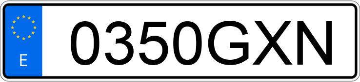 Numer rejestracyjny 0350GXN posiada HONDA CIVIC