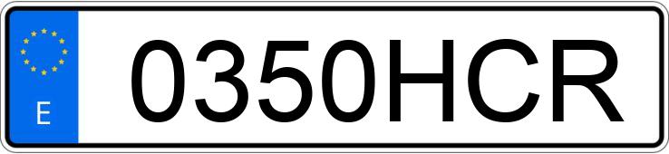 Numer rejestracyjny 0350HCR posiada BMW SERIE 3