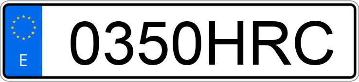 Numer rejestracyjny 0350HRC posiada FORD FIESTA