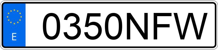 Numer rejestracyjny 0350NFW posiada LYNK & CO 01