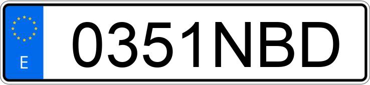 Numer rejestracyjny 0351NBD posiada FIAT DUCATO