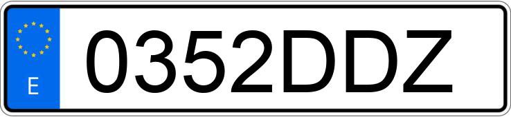 Numer rejestracyjny 0352DDZ posiada PEUGEOT 307 Numer rejestracyjny 0352DDZ posiada PEUGEOT 307