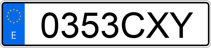 Numer rejestracyjny 0353CXY posiada AUDI A4