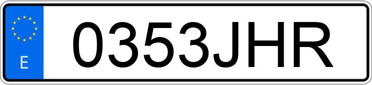 Numer rejestracyjny 0353JHR posiada CITROEN C4