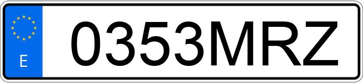 Numer rejestracyjny 0353MRZ posiada AUDI RS3 SPORTBACK Numer rejestracyjny 0353MRZ posiada AUDI RS3 SPORTBACK