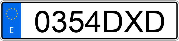 Numer rejestracyjny 0354DXD posiada CITROEN C3