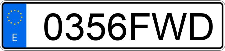 Numer rejestracyjny 0356FWD posiada RENAULT CLIO Numer rejestracyjny 0356FWD posiada RENAULT CLIO