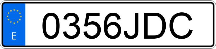 Numer rejestracyjny 0356JDC posiada VOLKSWAGEN SCIROCCO