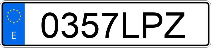 Il numero di registrazione 0357LPZ ha HYUNDAI IONIQ