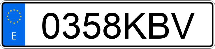 Numer rejestracyjny 0358KBV posiada MERCEDES V (638-639-447)