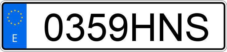 Numer rejestracyjny 0359HNS posiada RENAULT MEGANE