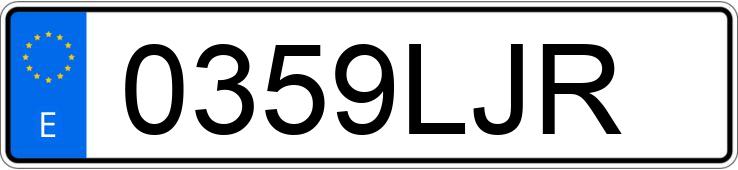 Numer rejestracyjny 0359LJR posiada SKODA KAROQ