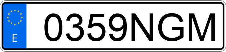 Numer rejestracyjny 0359NGM posiada OPEL CORSA