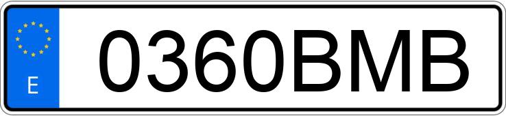 Numer rejestracyjny 0360BMB posiada SUZUKI GN 125