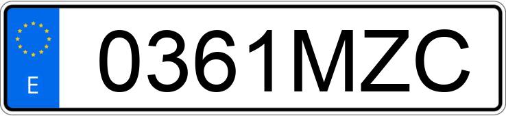 Numer rejestracyjny 0361MZC posiada HONDA CIVIC