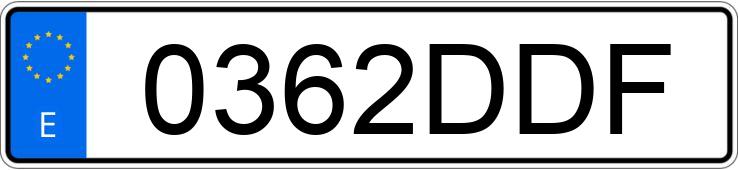 Numer rejestracyjny 0362DDF posiada BMW SERIE 5