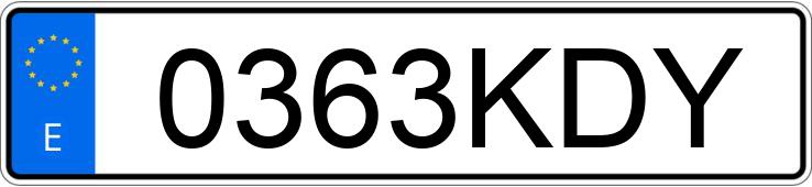 Numer rejestracyjny 0363KDY posiada PEUGEOT PARTNER Numer rejestracyjny 0363KDY posiada PEUGEOT PARTNER