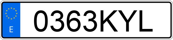 Numer rejestracyjny 0363KYL posiada MERCEDES ATEGO