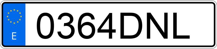 Numer rejestracyjny 0364DNL posiada BMW SERIE 5