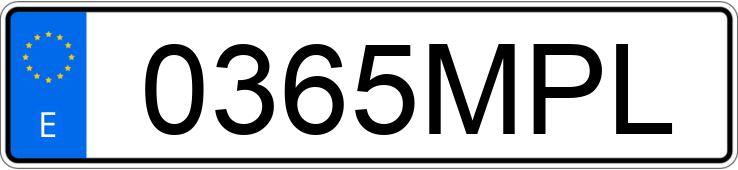 Numer rejestracyjny 0365MPL posiada AUDI Q3 SPORTBACK