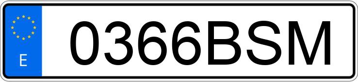 Numer rejestracyjny 0366BSM posiada RENAULT MEGANE