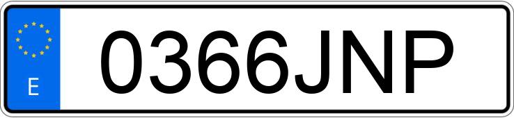 The registration number 0366JNP has PEUGEOT 2008