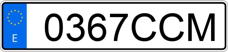 Numer rejestracyjny 0367CCM posiada MITSUBISHI MONTERO