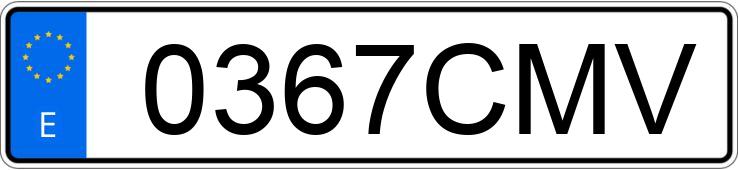 Numer rejestracyjny 0367CMV posiada MERCEDES 250 (124)