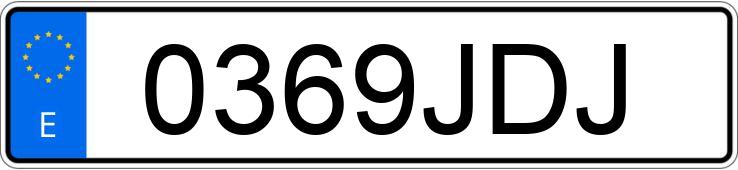 Numer rejestracyjny 0369JDJ posiada BMW X5