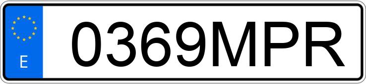 Numer rejestracyjny 0369MPR posiada BMW Z4
