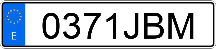 Numer rejestracyjny 0371JBM posiada DUCATI HYPERMOTARD