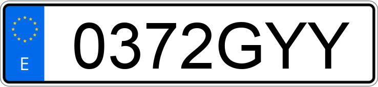 Numer rejestracyjny 0372GYY posiada OPEL CORSA