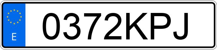 Numer rejestracyjny 0372KPJ posiada KAWASAKI Z 900