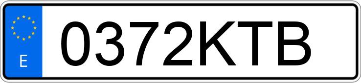 Numer rejestracyjny 0372KTB posiada CITROEN BERLINGO Numer rejestracyjny 0372KTB posiada CITROEN BERLINGO