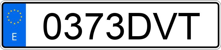 Numer rejestracyjny 0373DVT posiada VOLKSWAGEN PASSAT