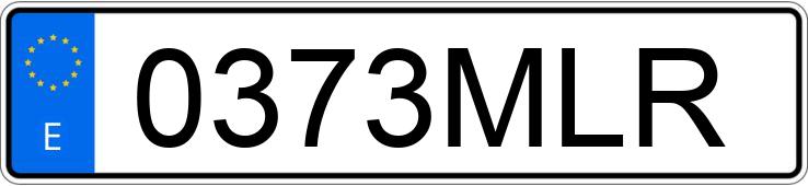 Numer rejestracyjny 0373MLR posiada KIA EV6