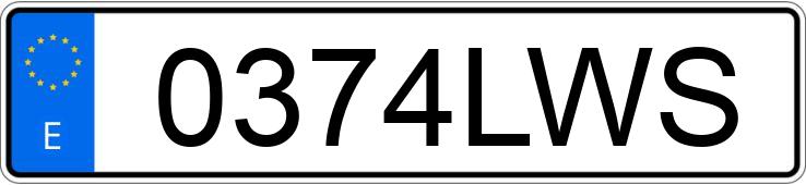 Numer rejestracyjny 0374LWS posiada TOYOTA YARIS CROSS