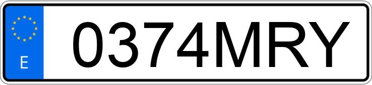 Numer rejestracyjny 0374MRY posiada RENAULT GRAND SCENIC