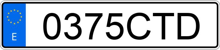 Numer rejestracyjny 0375CTD posiada VOLKSWAGEN GOLF Numer rejestracyjny 0375CTD posiada VOLKSWAGEN GOLF