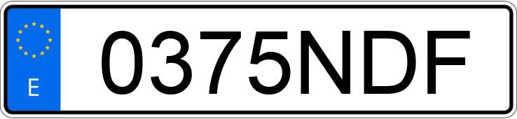 Numer rejestracyjny 0375NDF posiada MERCEDES E (213)