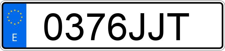 Numer rejestracyjny 0376JJT posiada FORD TOURNEO COURIER