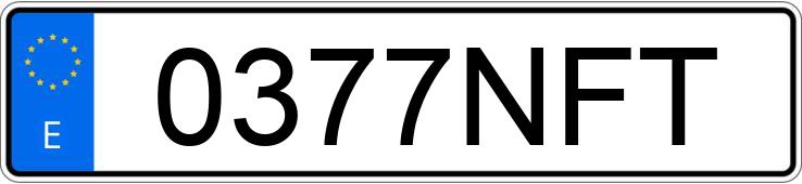 Numer rejestracyjny 0377NFT posiada MERCEDES VITO