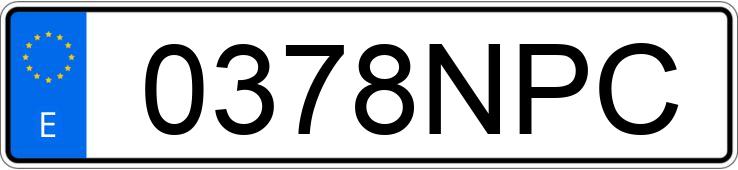 Die Registrierungsnummer 0378NPC hat CITROEN BERLINGO