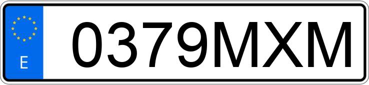 Numer rejestracyjny 0379MXM posiada SKODA SCALA